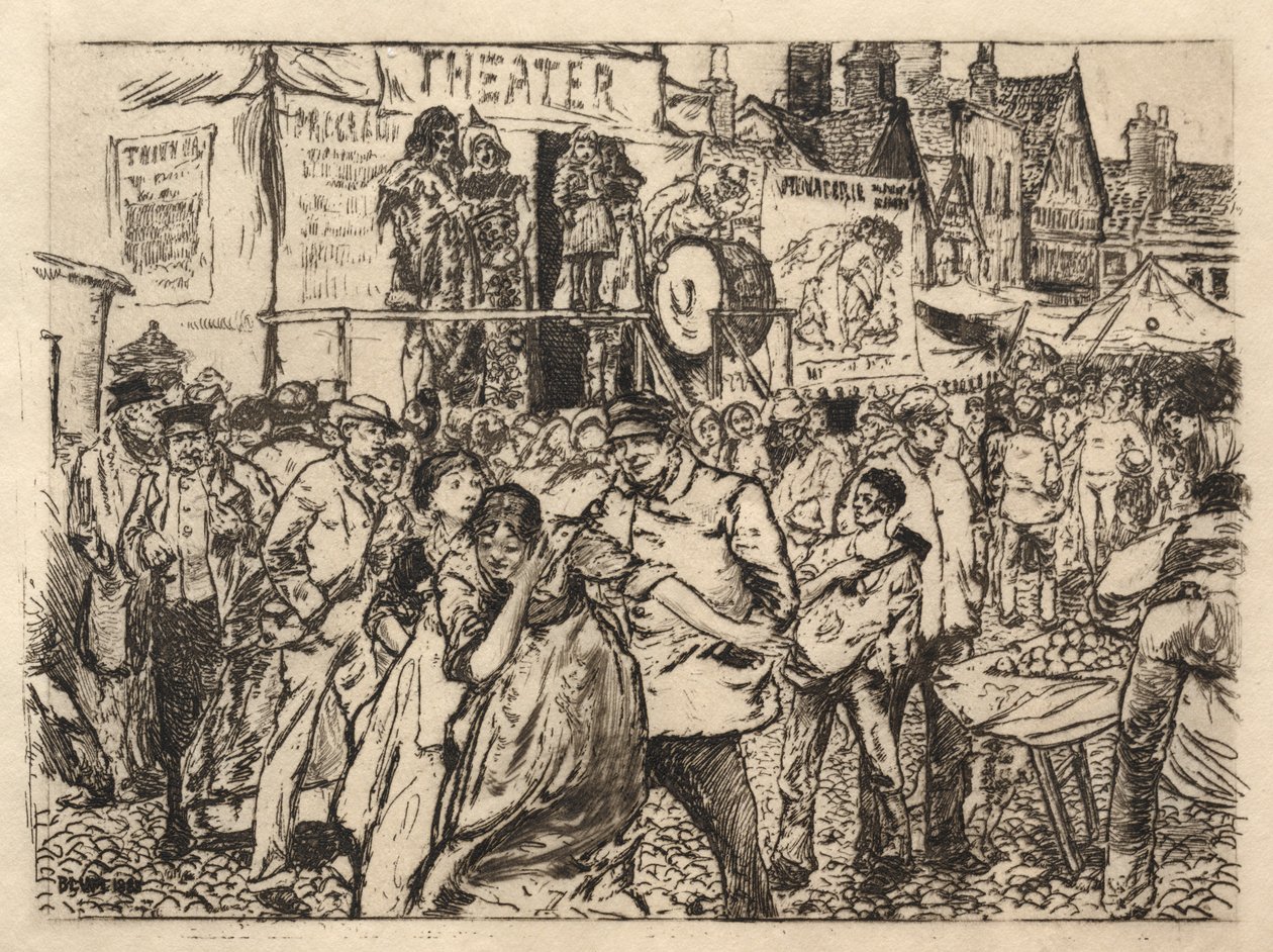 En illustration af Robert Frederick Blum