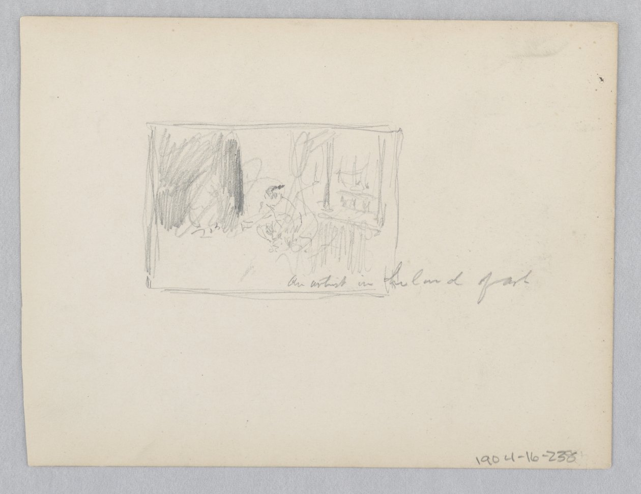 Kunstner i studiet af Robert Frederick Blum