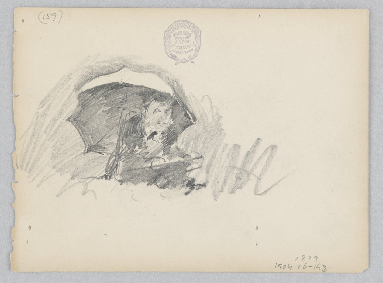 Kunstner skitserer udenfor af Robert Frederick Blum