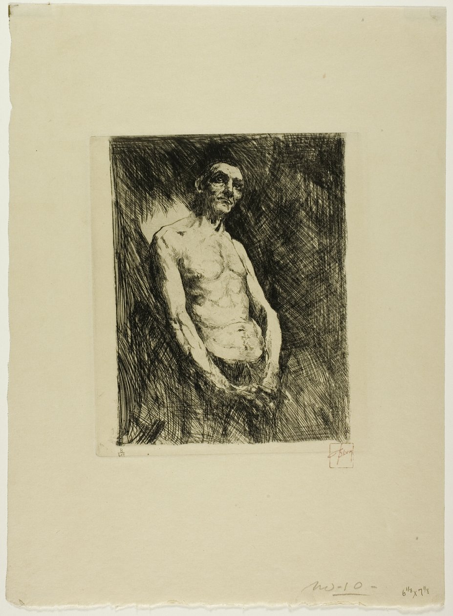 Halvnøgen figur af en mand af Robert Frederick Blum