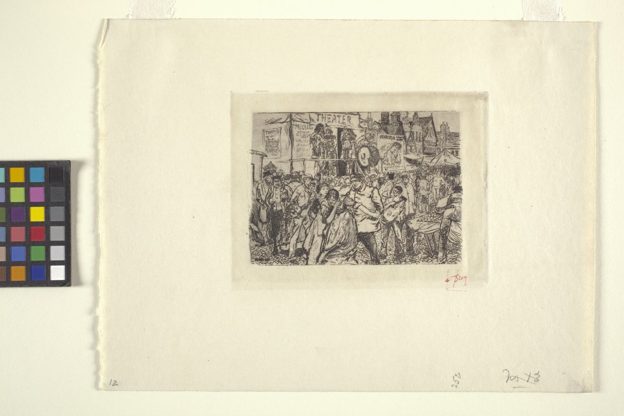 Scene At A Circus (blæk) af Robert Frederick Blum