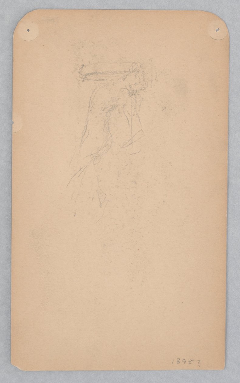 Studie for en dansende kvinde, "Moods to Music," Mendelssohn Glee Club, New York, NY af Robert Frederick Blum