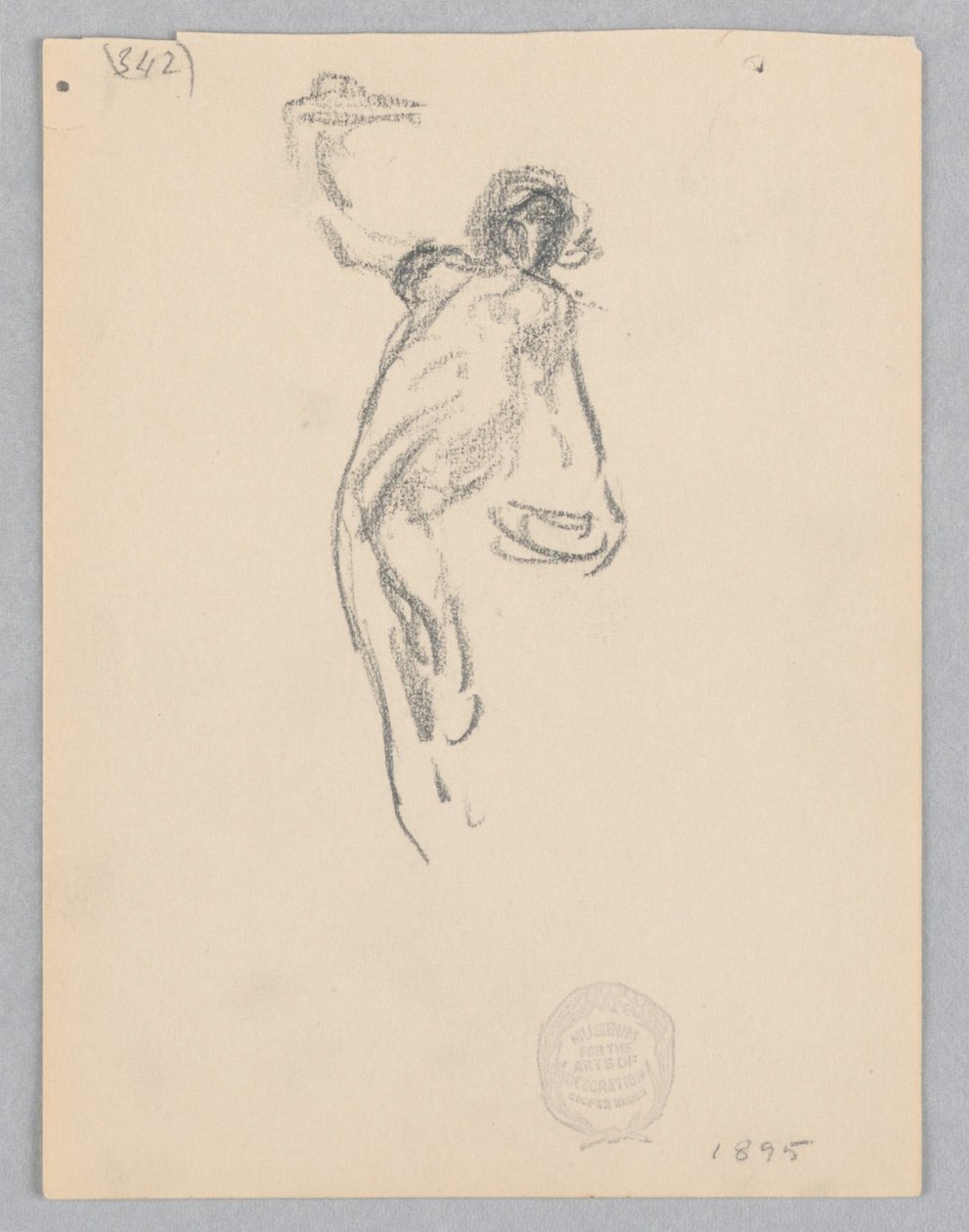 Studie for en dansende kvinde, "Moods to Music," Mendelssohn Glee Club, New York, NY af Robert Frederick Blum