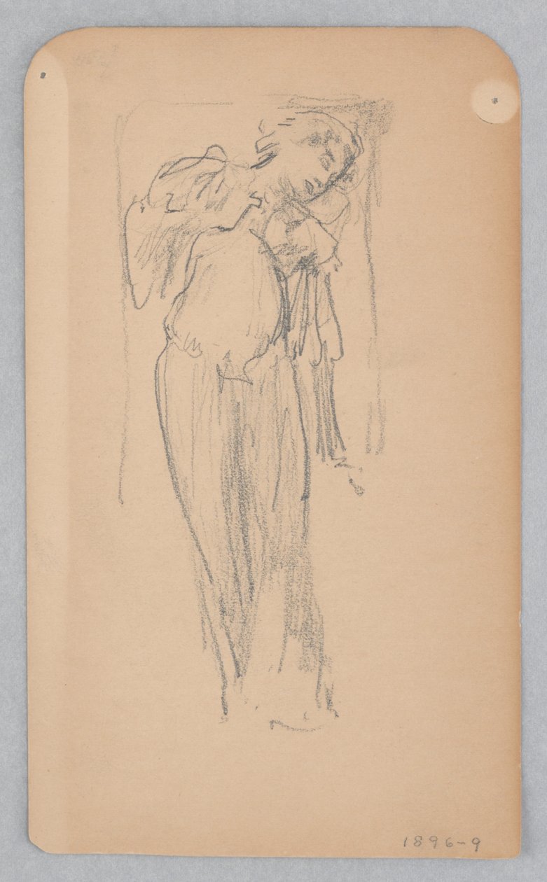Studie for en dansende kvinde, "Moods to Music," Mendelssohn Glee Club, New York, NY af Robert Frederick Blum