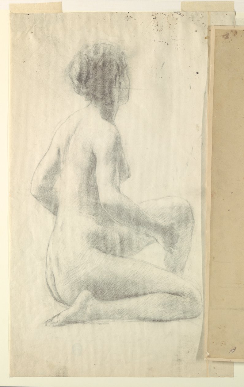 Studie for en siddende kvinde, "Vintage Festival," Mendelssohn Glee Club, New York, NY af Robert Frederick Blum