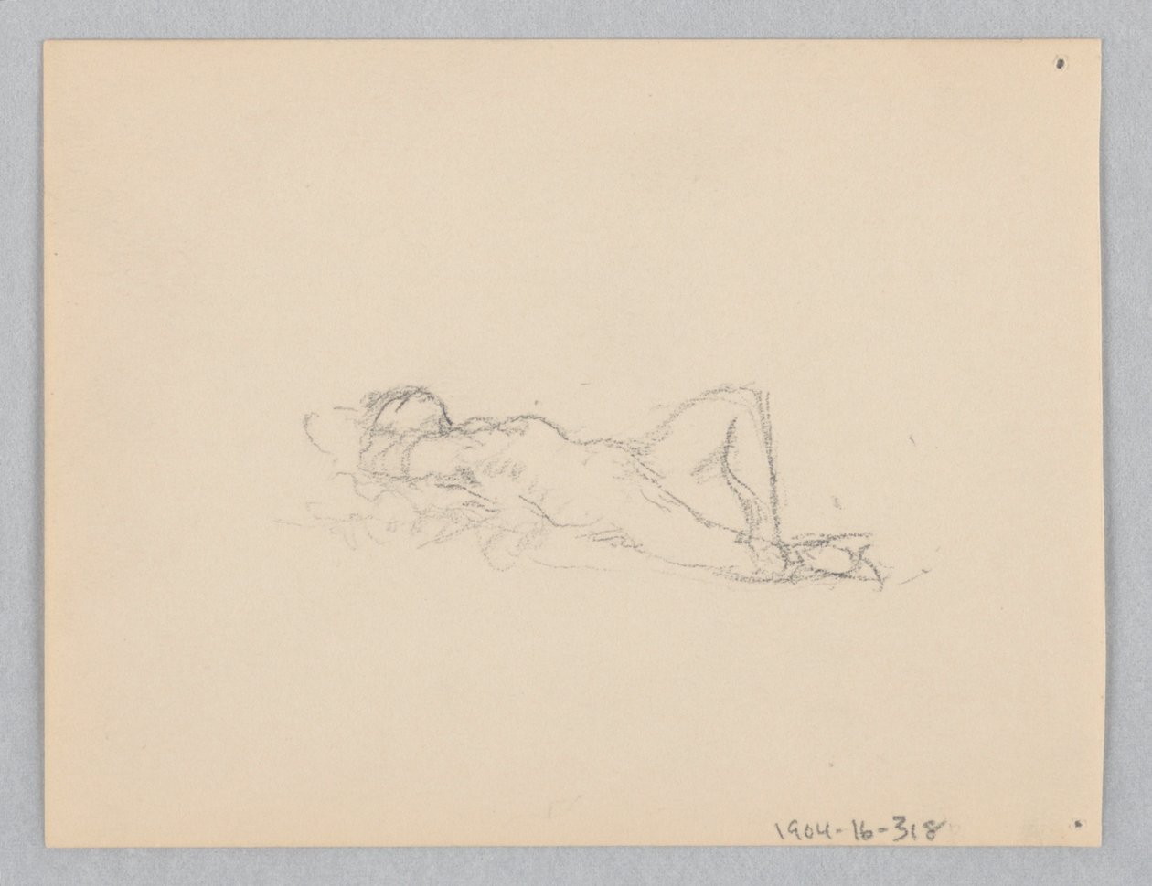 Studie for en kvinde, "Moods to Music," Mendelssohn Glee Club, New York, NY af Robert Frederick Blum