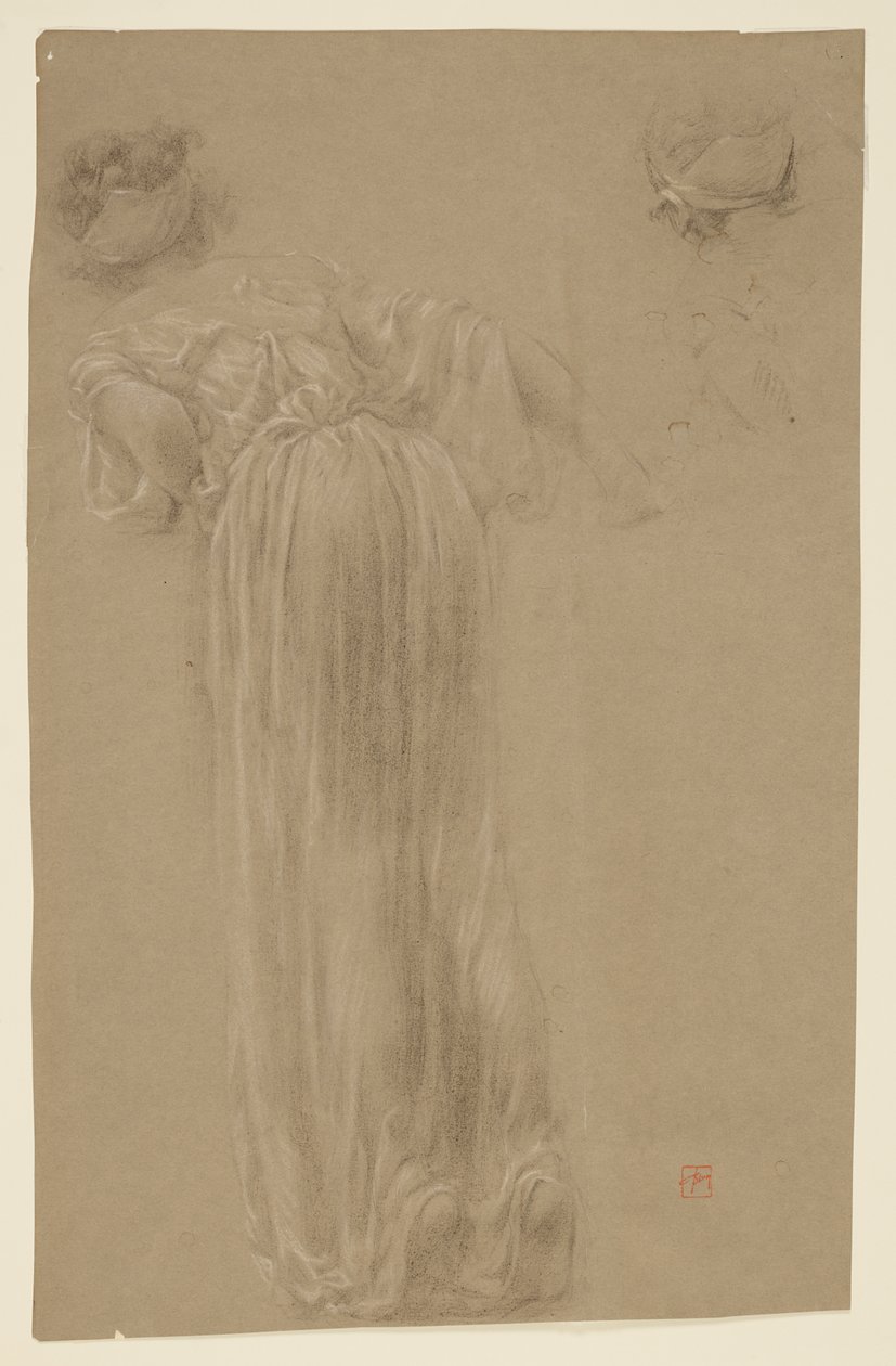 Studie for en kvinde, "Vintage Festival," Mendelssohn Glee Club, New York, NY af Robert Frederick Blum
