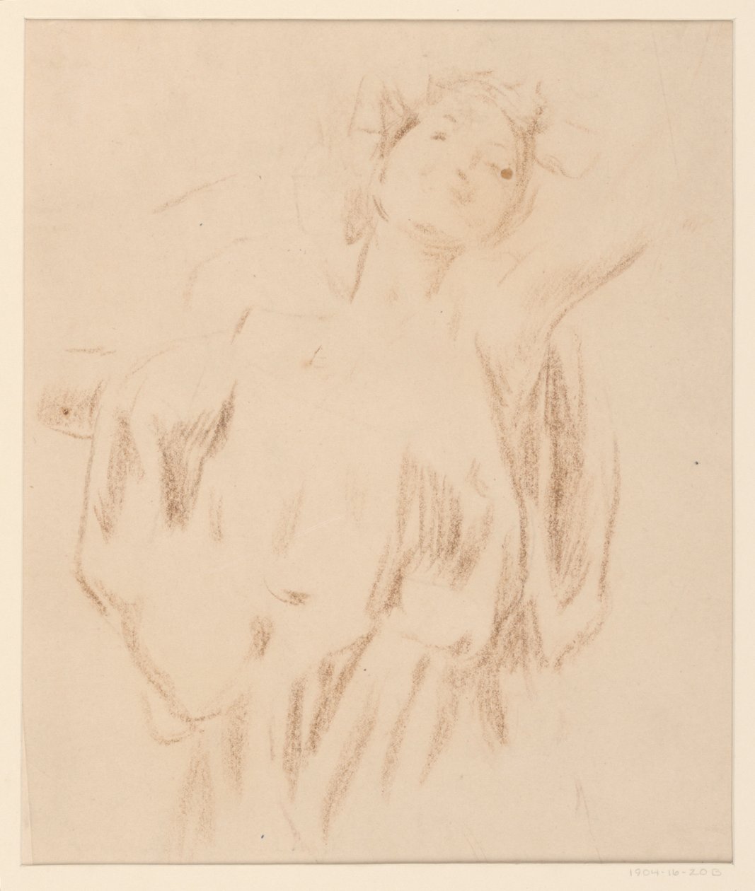 Studie for en kvinde, "Vintage Festival," Mendelssohn Glee Club, New York, NY af Robert Frederick Blum