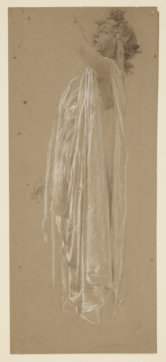 Studie for leder af processionen, "Vintage Festival," Mendelssohn Glee Club, New York, NY af Robert Frederick Blum