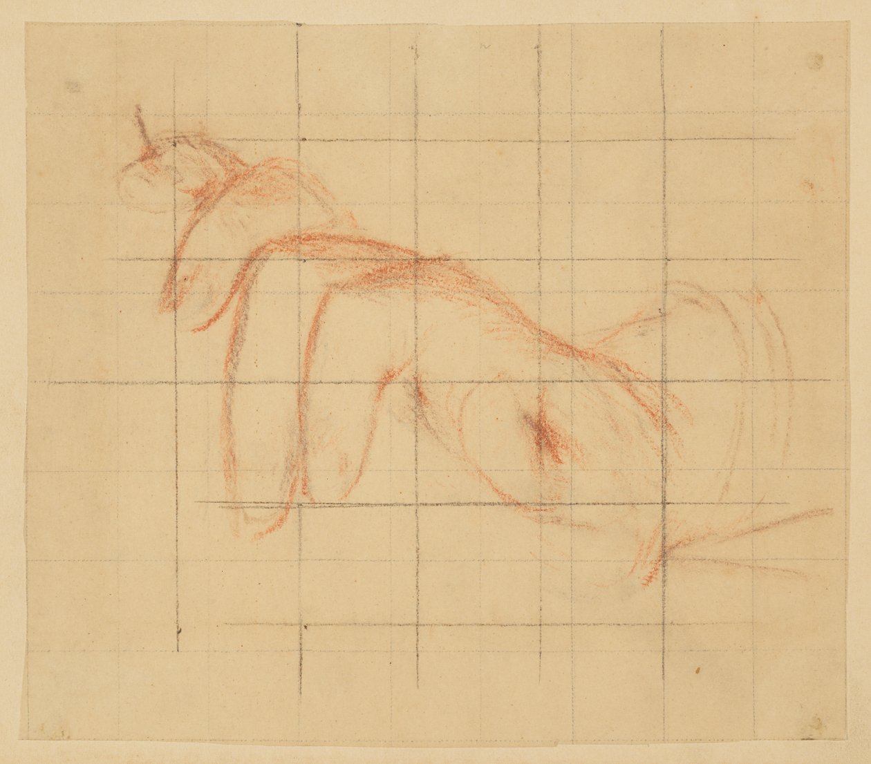 Studie for venstre hånd, "Vintage Festival," Mendelssohn Glee Club, New York, NY af Robert Frederick Blum