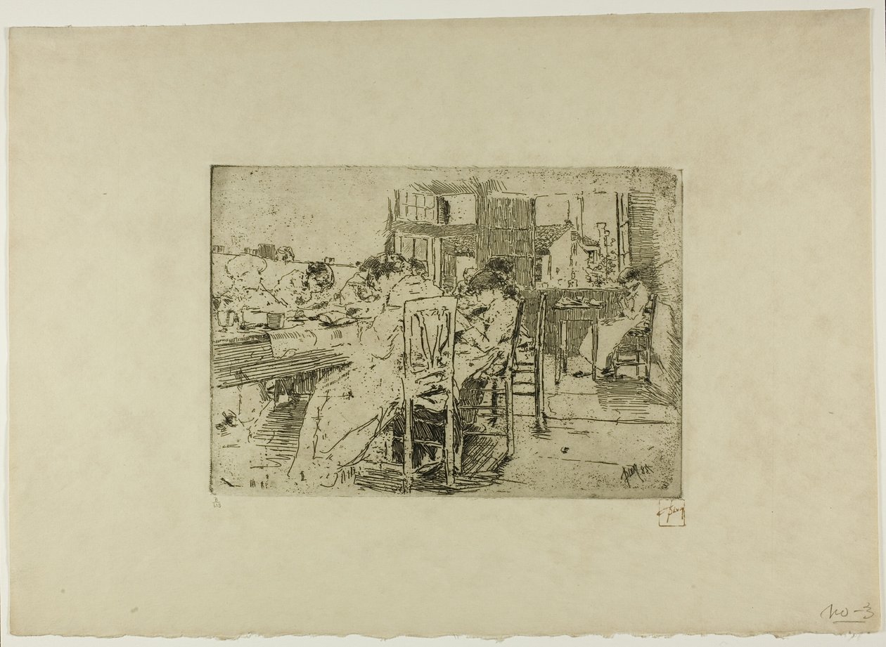Uden titel (Girls Saying Grace) af Robert Frederick Blum