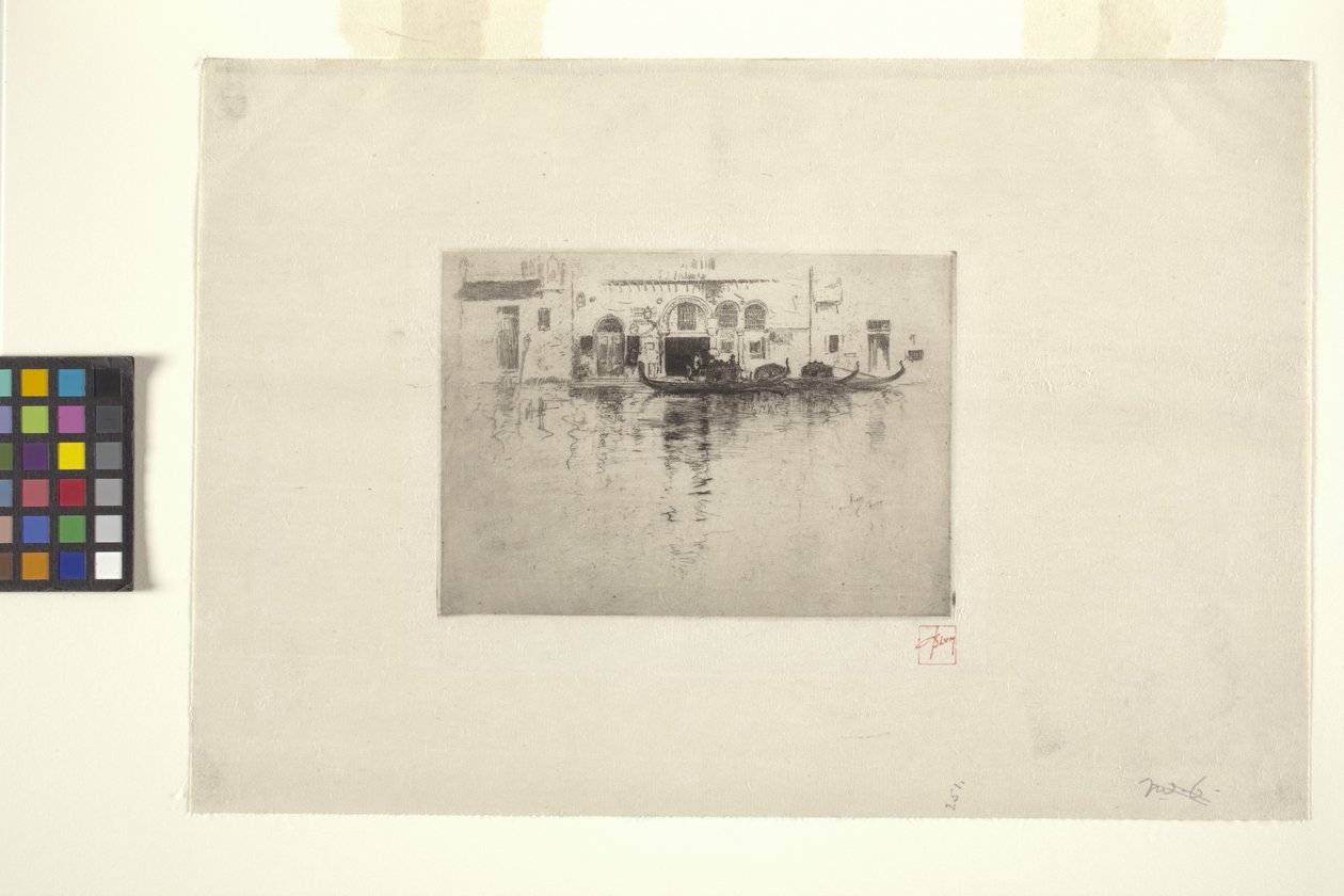 Venetiansk kanal (blæk) af Robert Frederick Blum