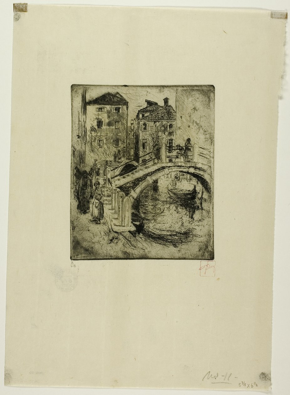 Venetianske kanal og broer af Robert Frederick Blum