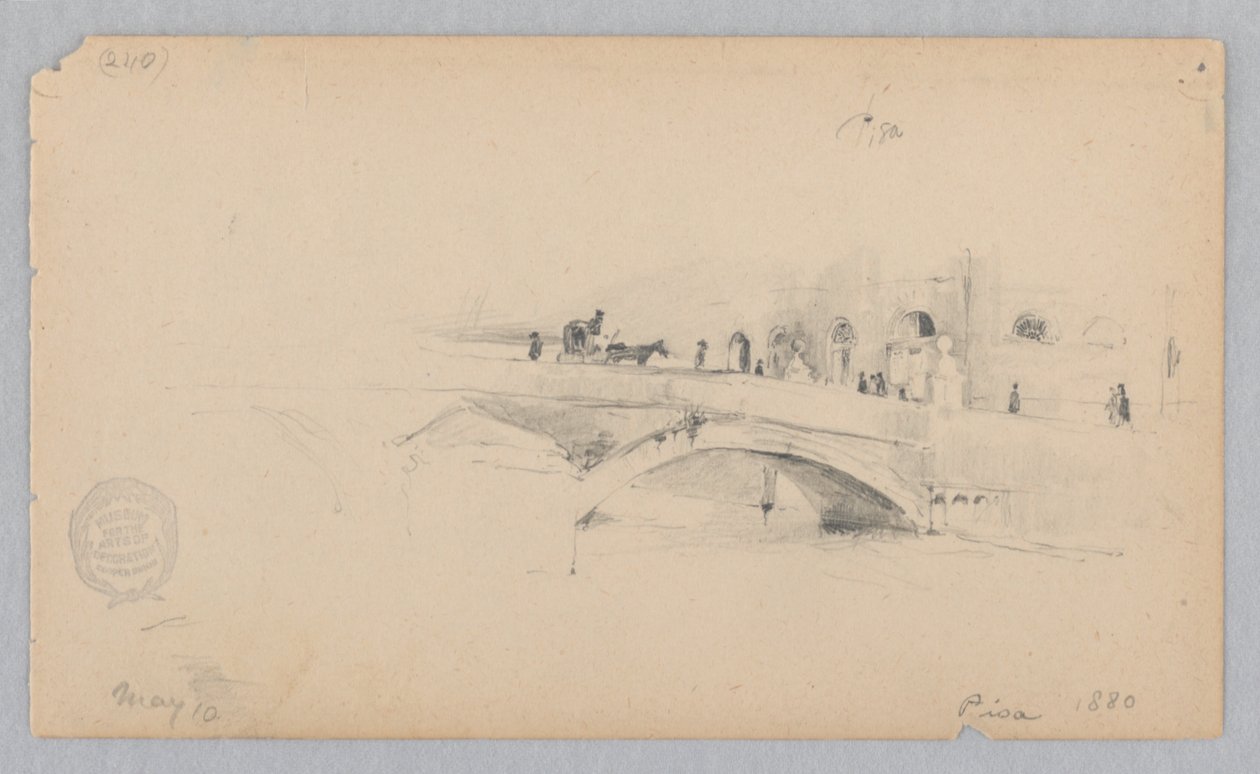 Udsigt over Pisa, Italien af Robert Frederick Blum
