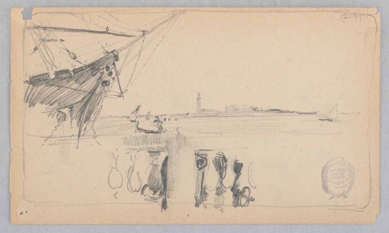 Udsigt over Venedig, Italien af Robert Frederick Blum