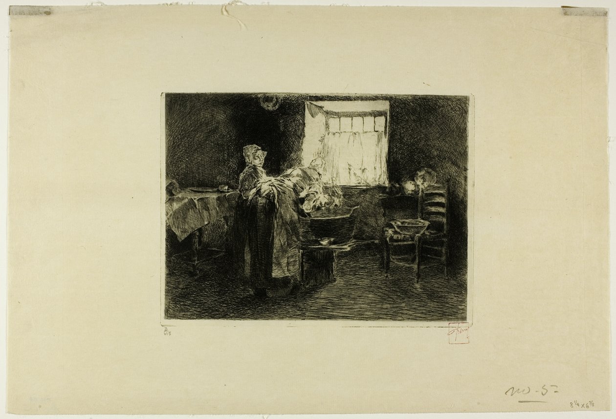 Vaskedag af Robert Frederick Blum