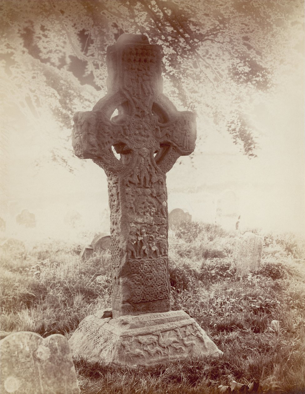 The South High Cross, Kells, Co. Meath, Irland (sepiafoto) af Robert French