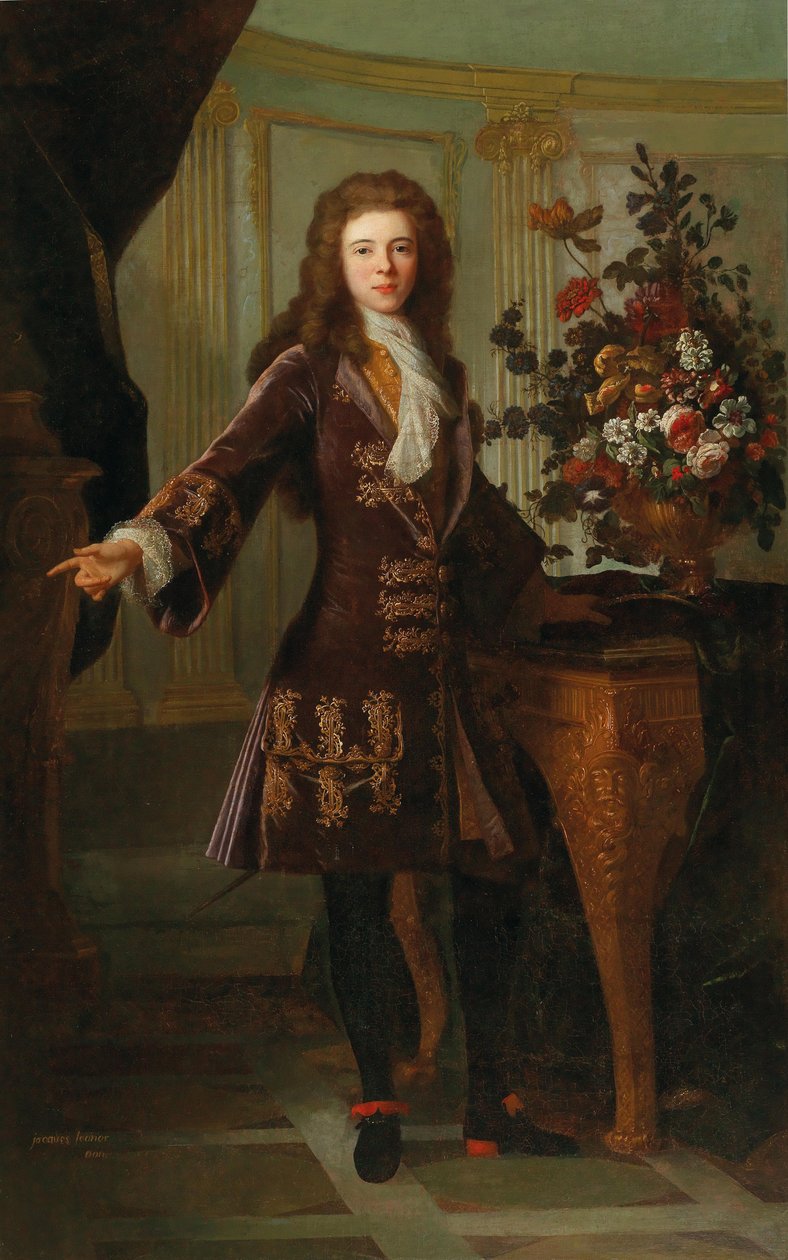 Portræt af Jacques I, Prins af Monaco 1689-1751. af Robert Gabriel Gence