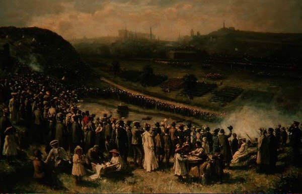 The Scottish Volunteer Force Review, Edinburgh af Robert Gemmell Hutchison