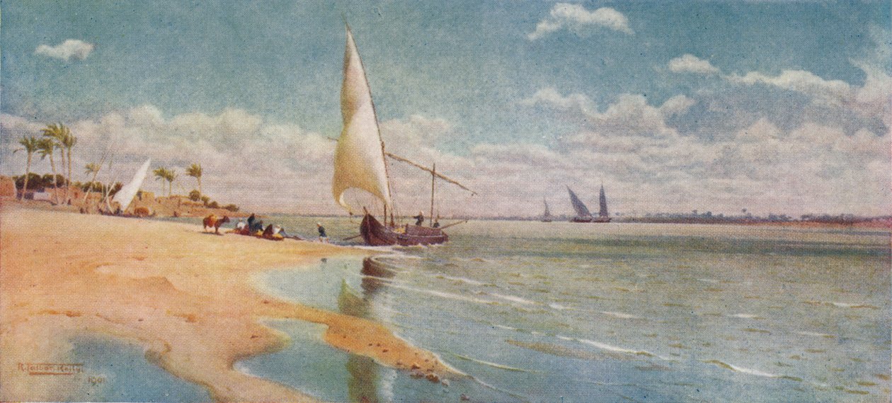 A Breezy Day at Ayat, c1880, 1904 af Robert George Talbot Kelly