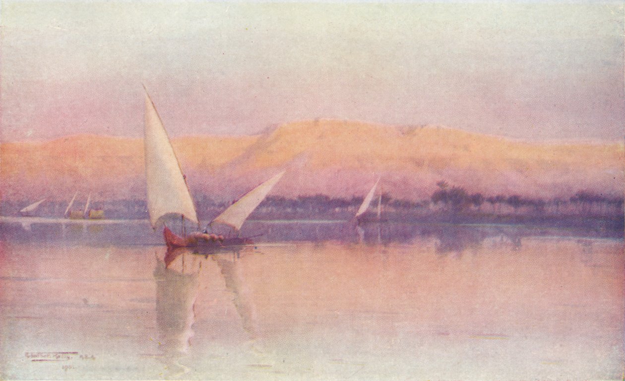A Nile Afterglow, c1880, 1904 af Robert George Talbot Kelly