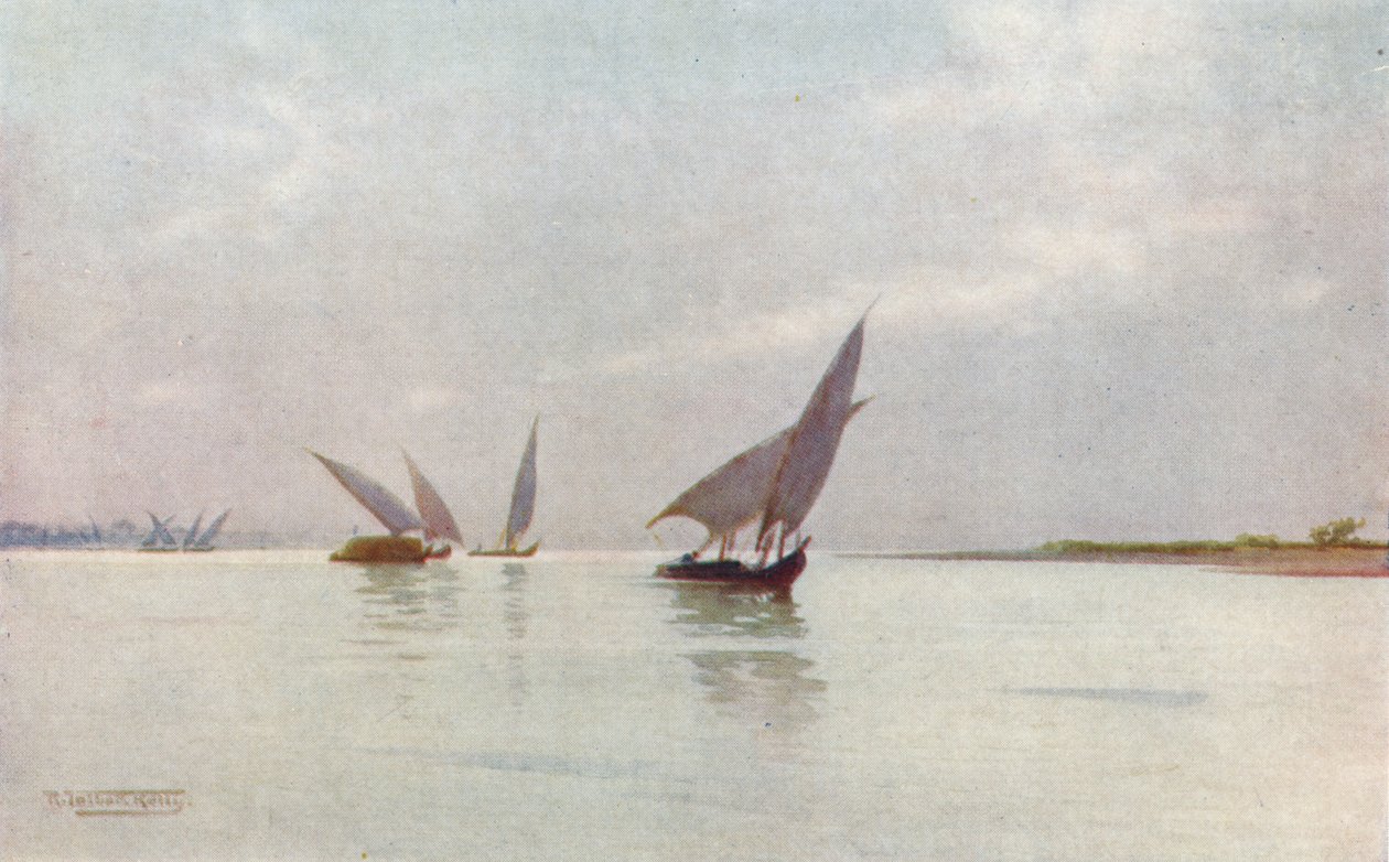 A Silvery Day on the Nile, c1880, 1904 af Robert George Talbot Kelly