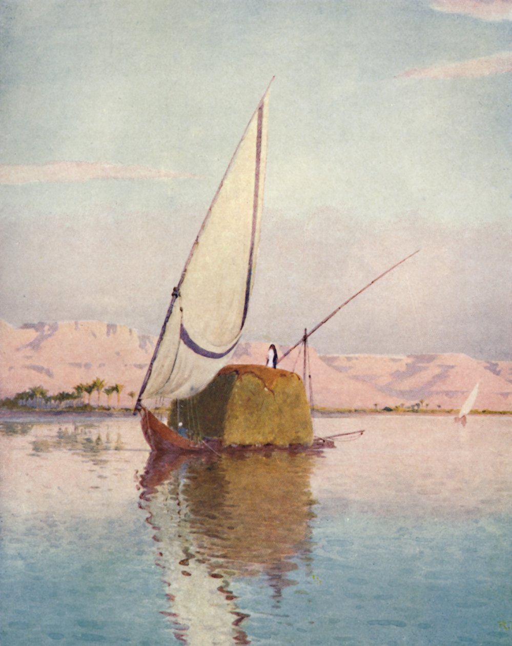 A Tibbin Boat on the Nile, c1880, 1904 af Robert George Talbot Kelly