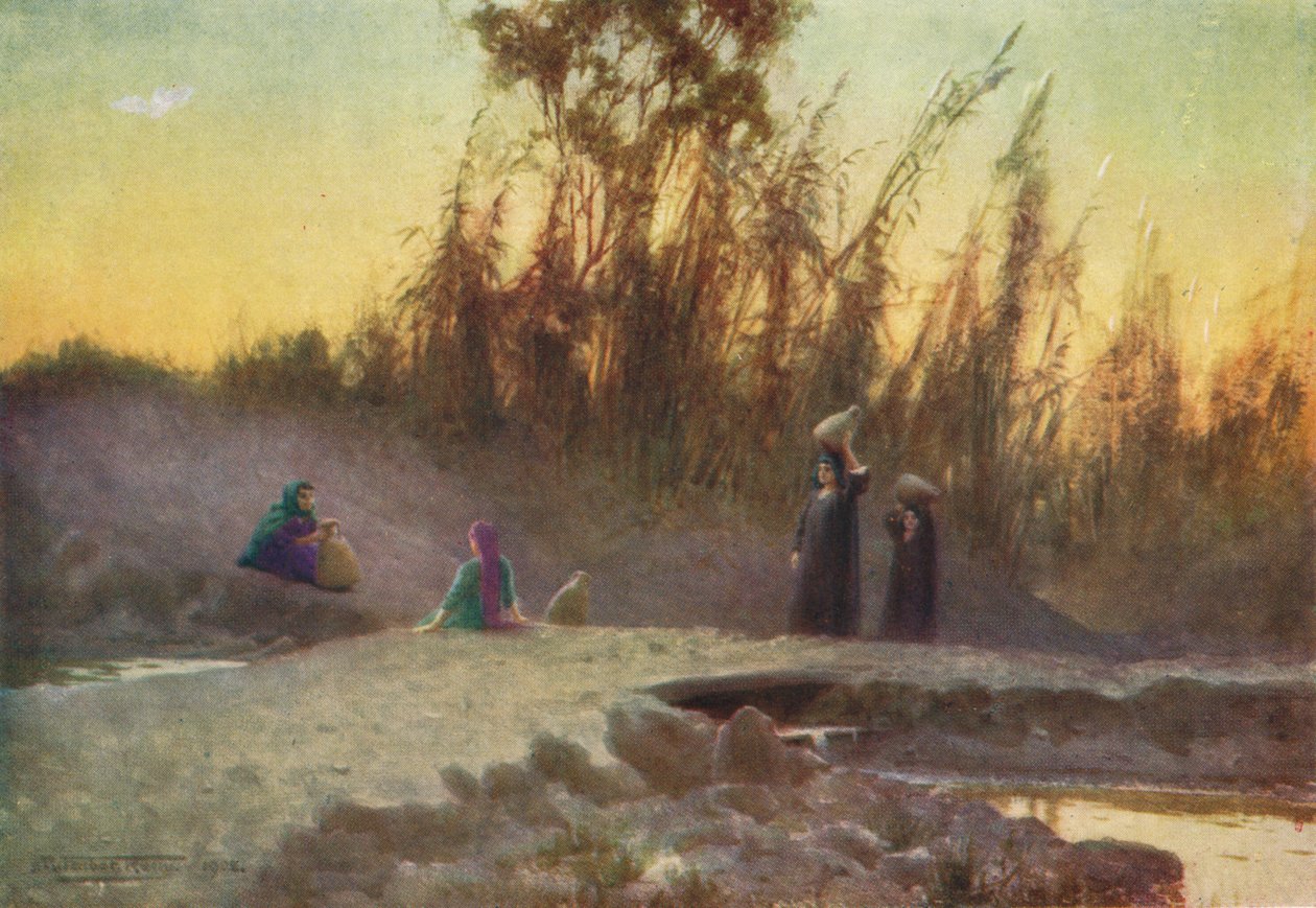 Ved brønden, c1880, 1904 af Robert George Talbot Kelly