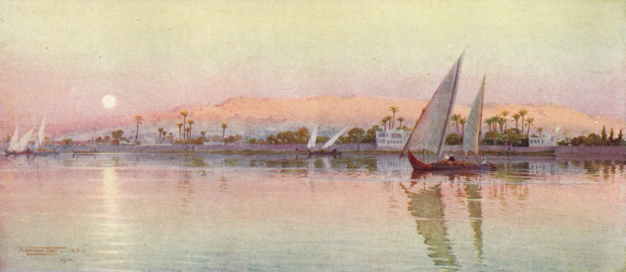 Kairo fra floden-aften, c1880, 1904 af Robert George Talbot Kelly