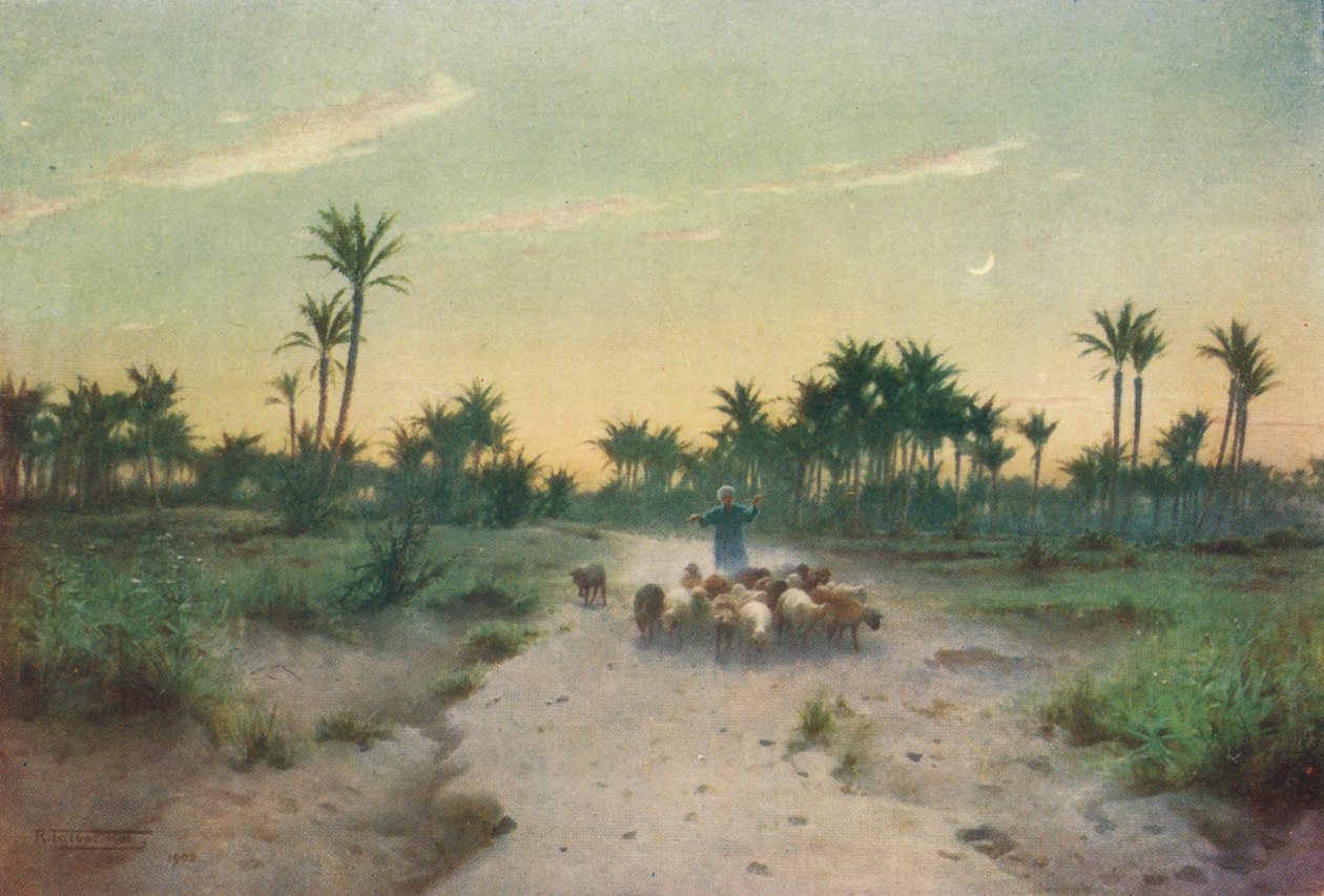 I landet Goshen - Aften, c1880, 1904 af Robert George Talbot Kelly