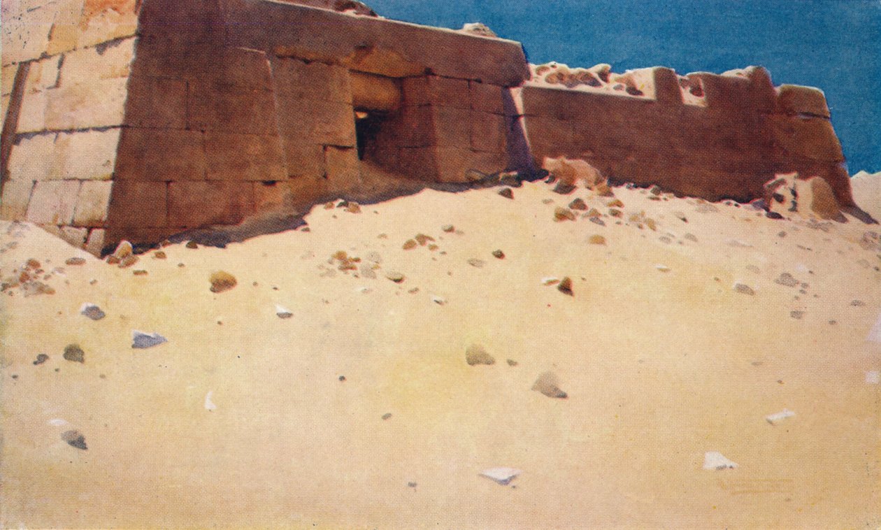 Mastaba under den anden pyramide, c1880, 1904 af Robert George Talbot Kelly
