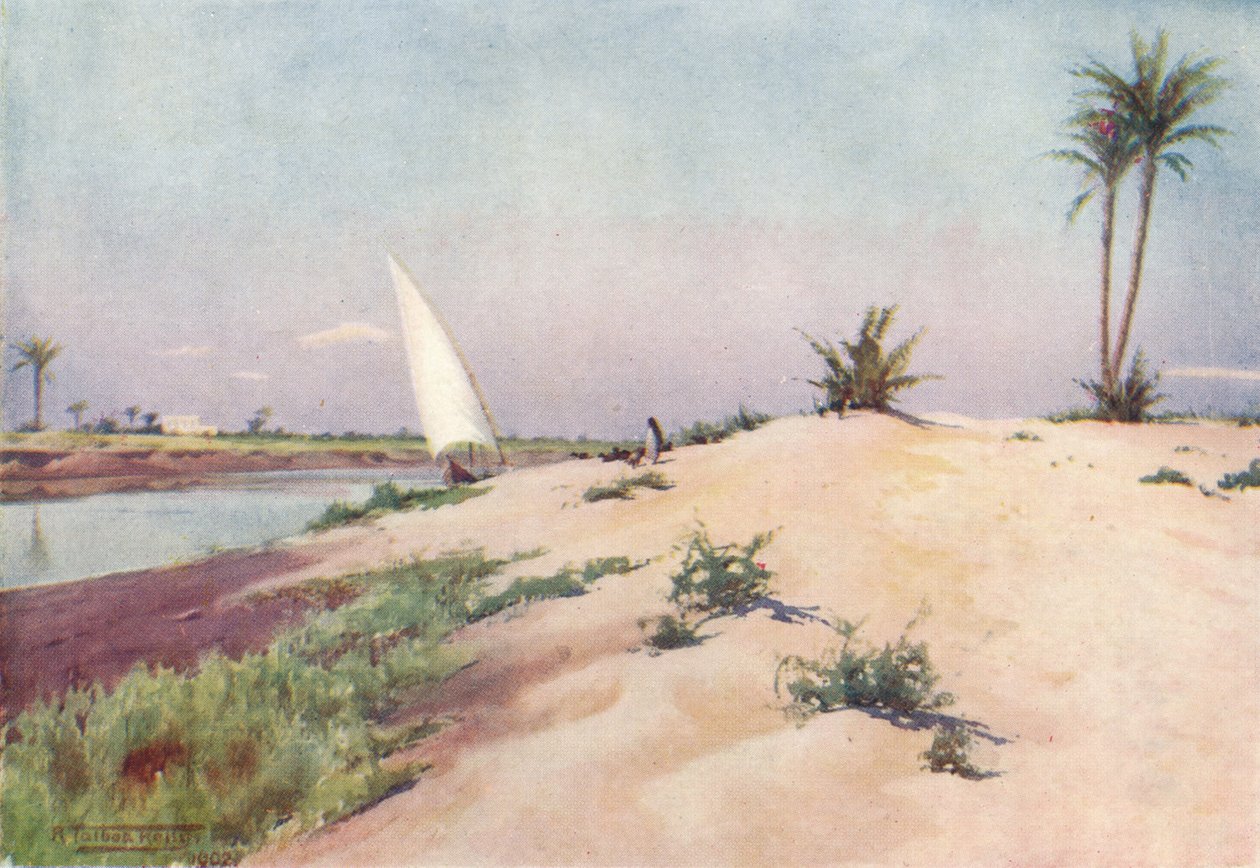 På Ismailia-kanalen, nær Tel-El-Kebir, c1880, 1904 af Robert George Talbot Kelly