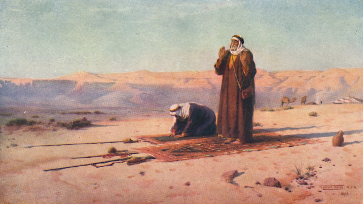 Bøn i ørkenen, c1880, 1904 af Robert George Talbot Kelly