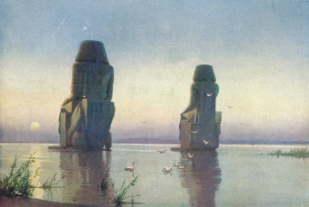 Kolosserne af Theben - Måneopgang, c1880, 1904 af Robert George Talbot Kelly