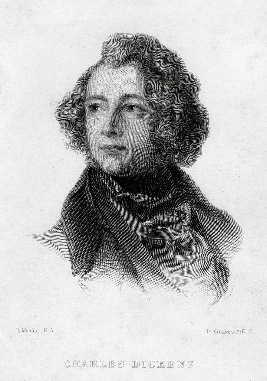 Charles Dickens, engelsk forfatter, c1870