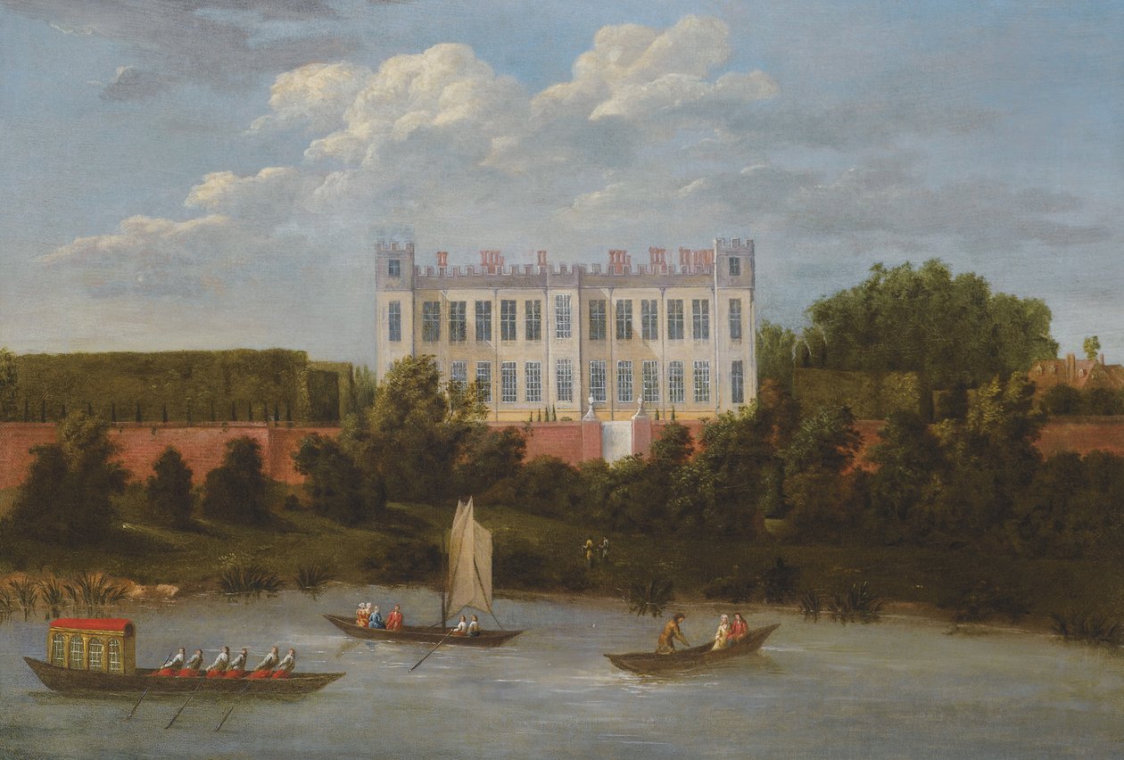 Udsigt over Syon House fra Themsen af Robert Griffier