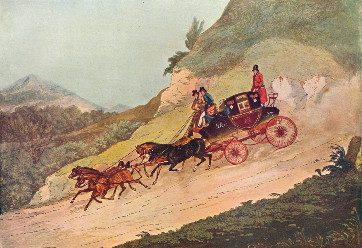 Royal Mail Coach, 1800-tallet, 1907 af Robert Havell