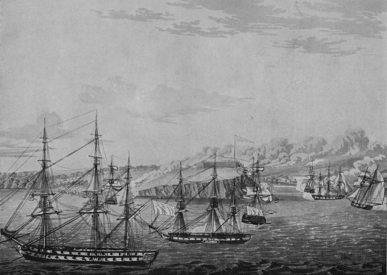Oswegos fald, c1815 af Robert Havell