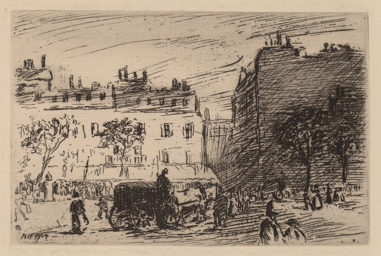 Paris Street Scene af Robert Henri