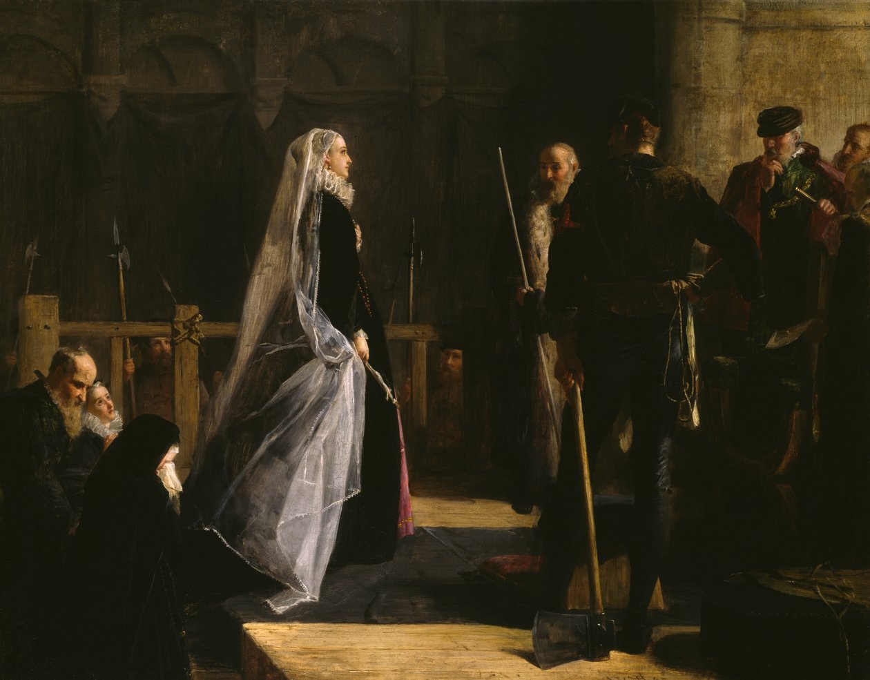 Henrettelse af Mary (1542-87) dronning af skotter af Robert Herdman