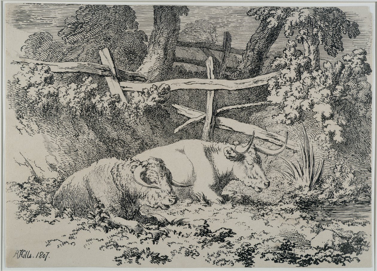 Kvæghvile, 1807 af Robert Hills