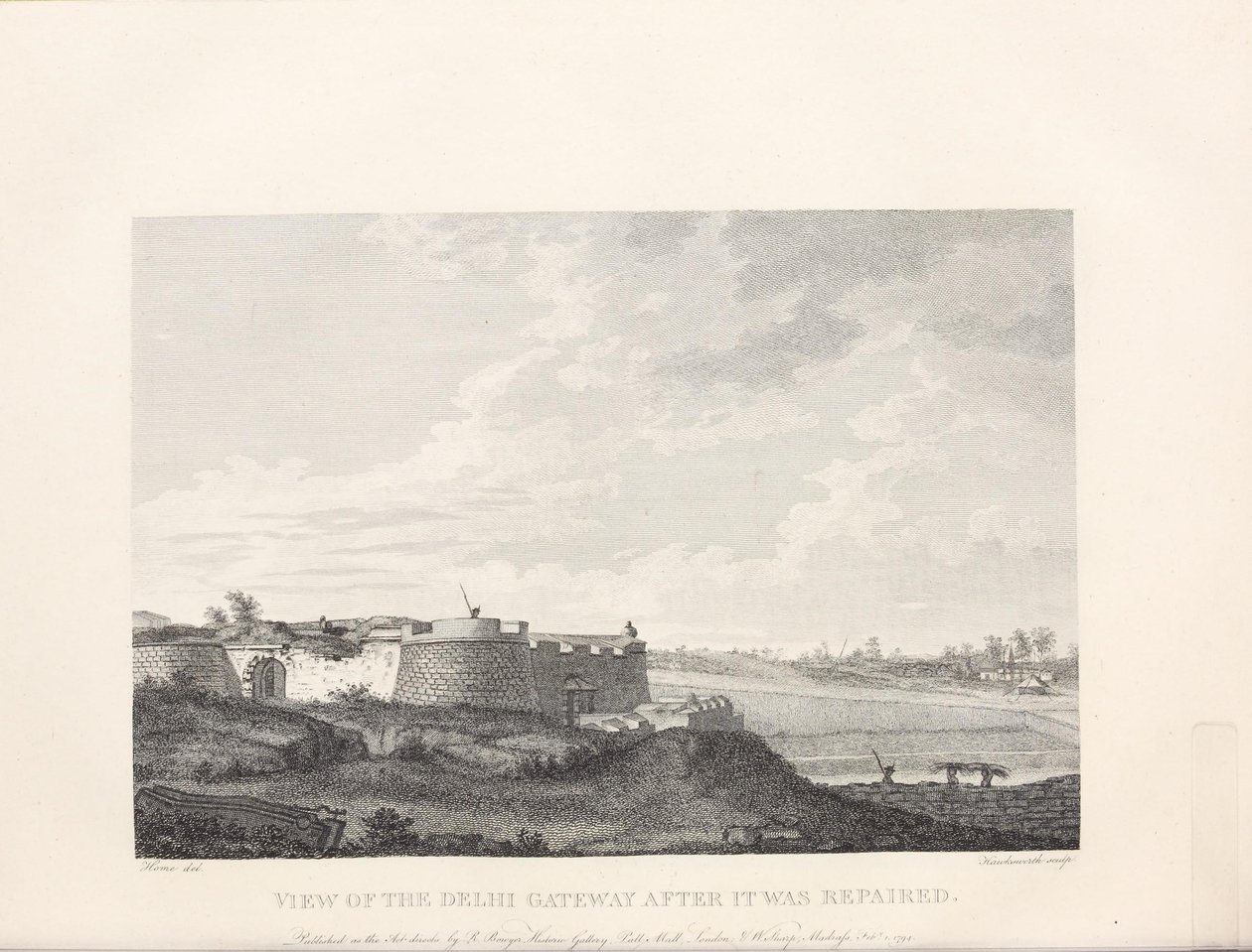 Illustration taget fra bogen Vælg visninger i Mysore, landet Tippoo Sultan by Home, Robert og udgivet af Udgivet af Mr. Bowyer (gb, 1794) af Robert Home