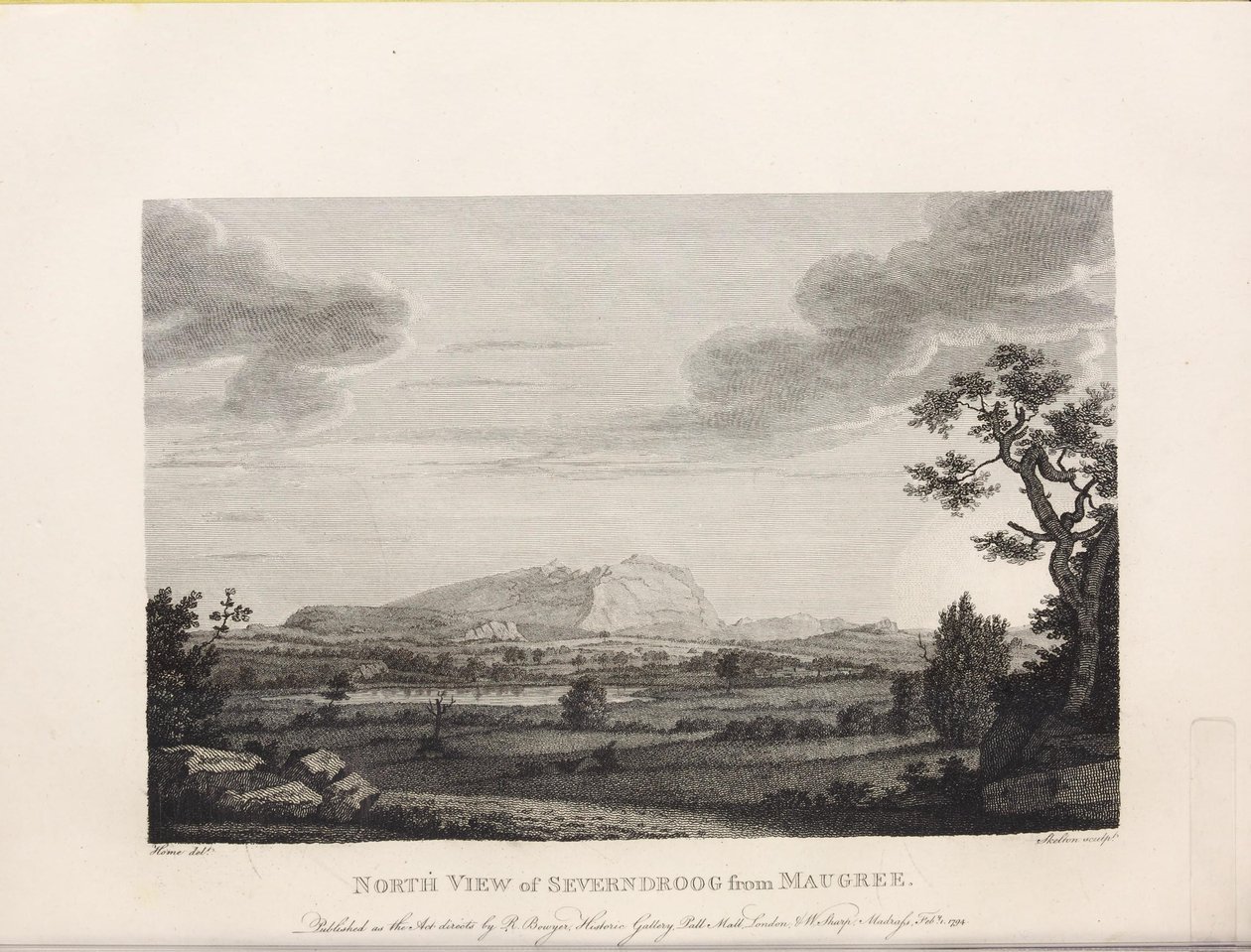 Illustration taget fra bogen Vælg visninger i Mysore, landet Tippoo Sultan by Home, Robert og udgivet af Udgivet af Mr. Bowyer (gb, 1794) af Robert Home
