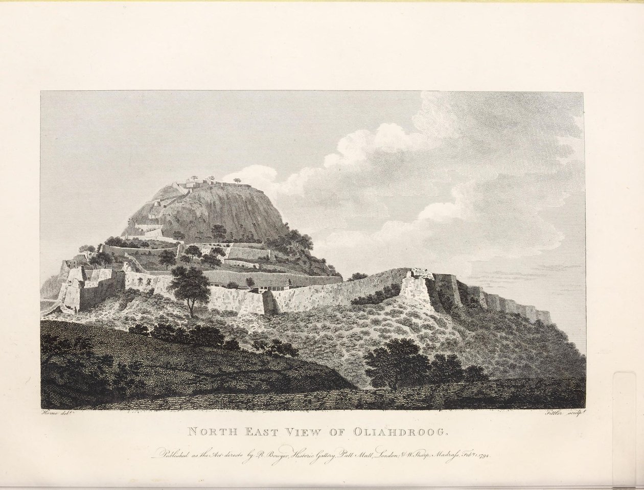 Illustration taget fra bogen Vælg visninger i Mysore, landet Tippoo Sultan by Home, Robert og udgivet af Udgivet af Mr. Bowyer (gb, 1794) af Robert Home