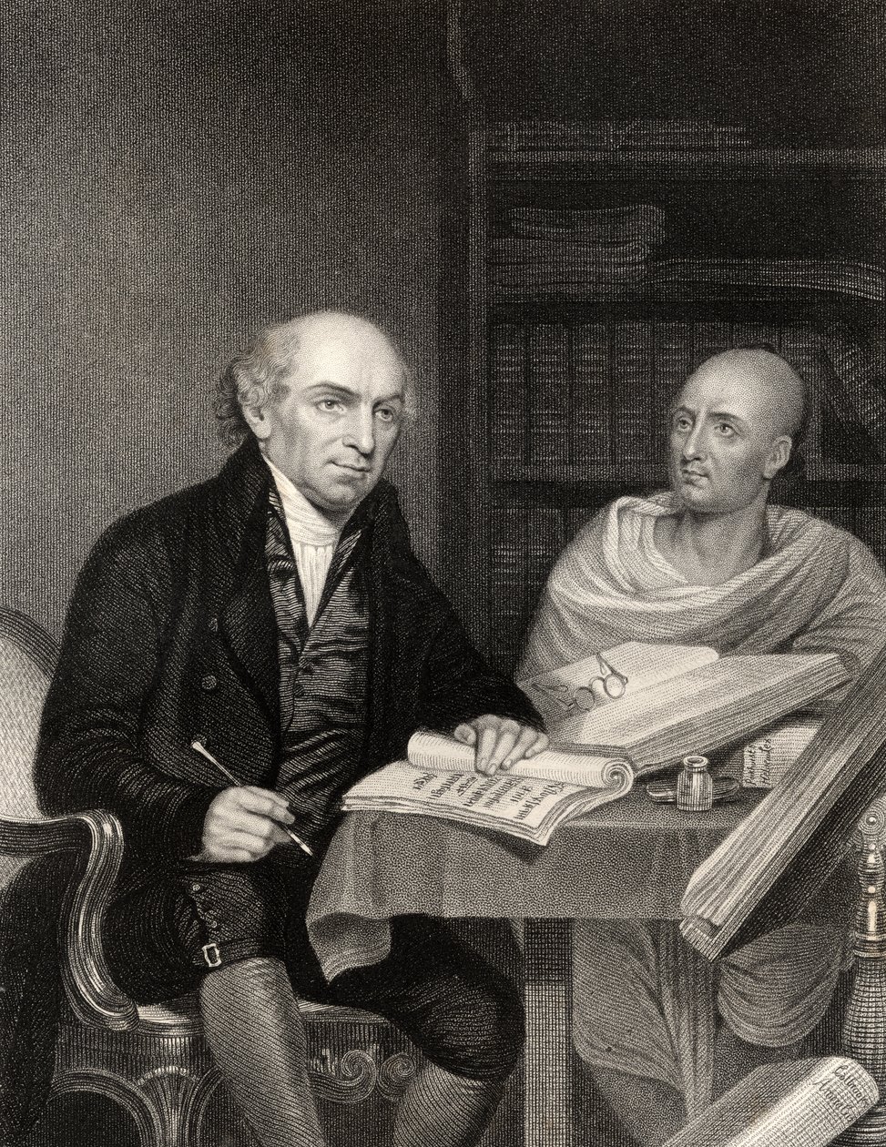 William Carey, graveret af J. Jenkins fra "The National Portrait Gallery, Volume III", udgivet omkring 1820 af Robert Home