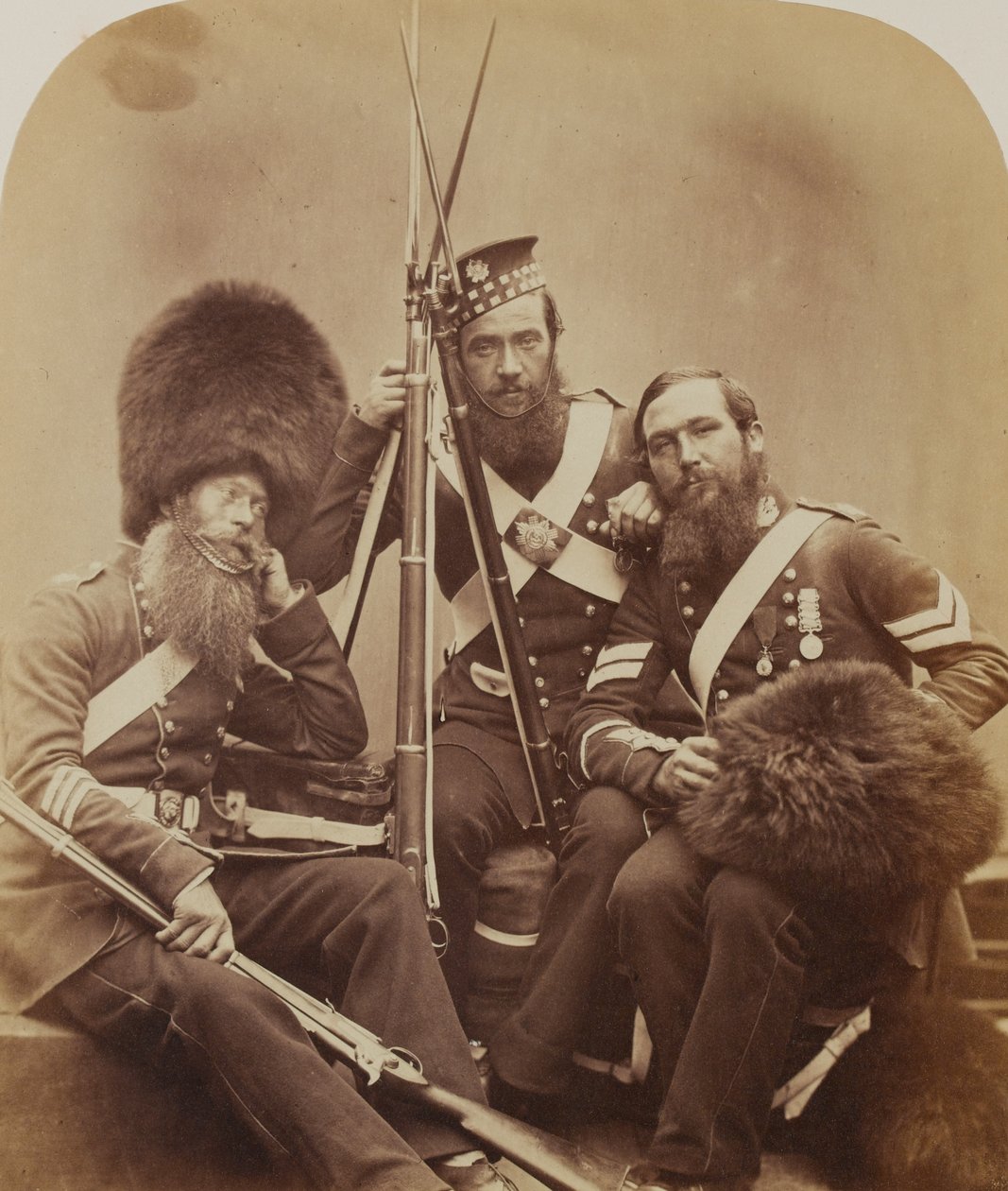 Reynolds, Temple og Judd, Scotch Fusiliers Guards af Robert Howlett