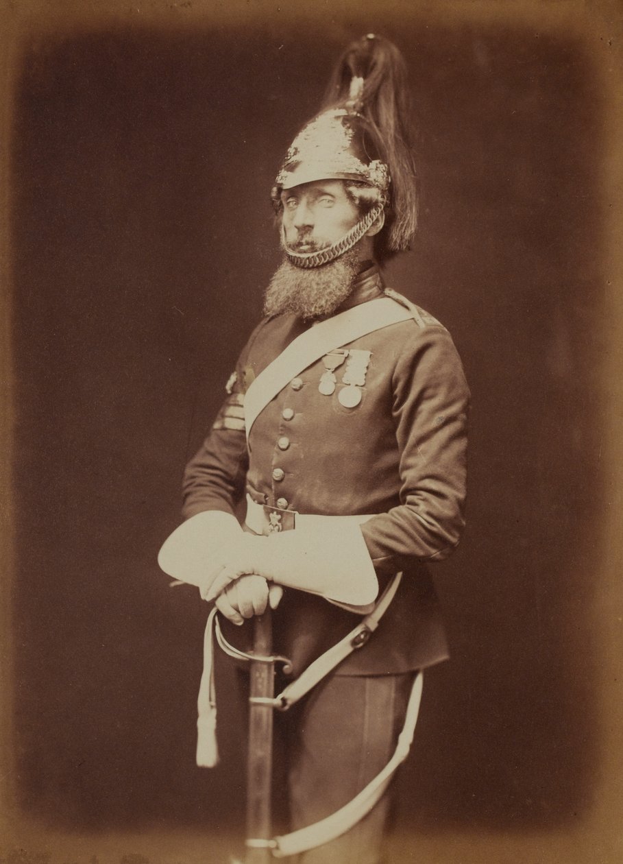 Sergent-major Bailey, 1st Royal Dragon Guards af Robert Howlett