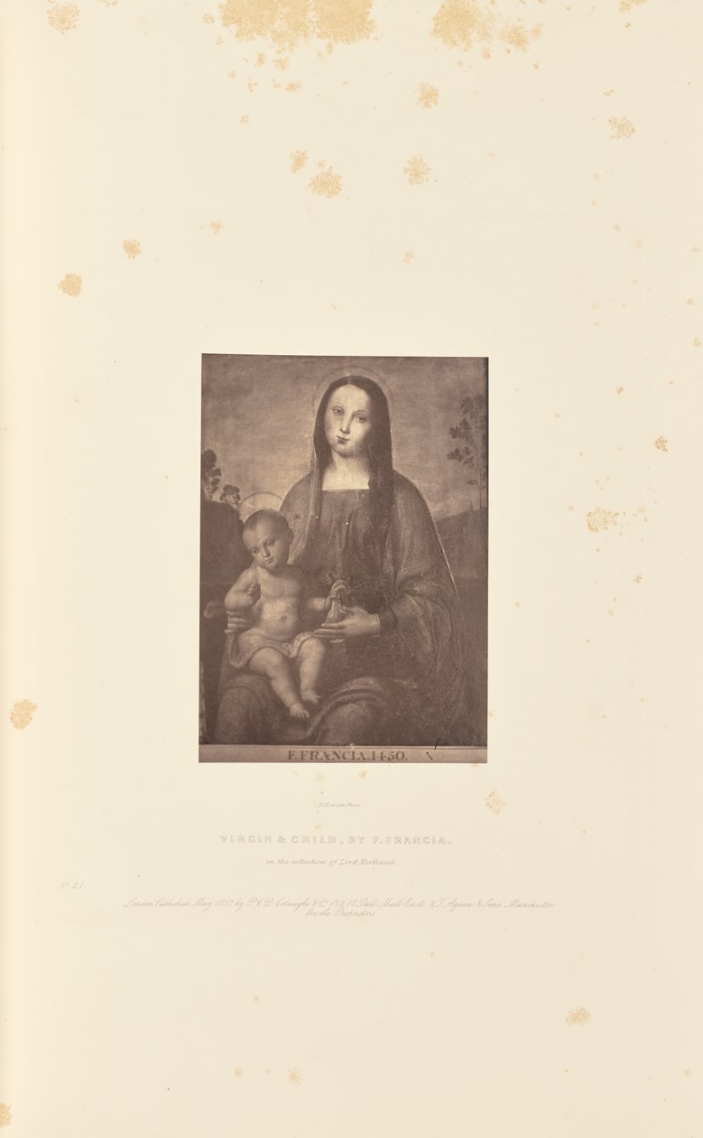 Jomfru og barn, af F. Francia af Robert Howlett