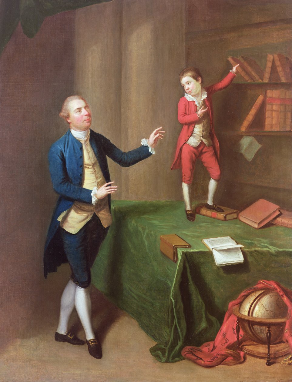 Sir Robert Walker og hans søn Robert af Robert Hunter