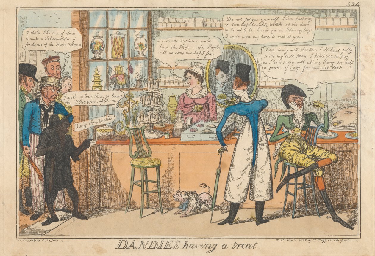 Dandies har en godbid af Robert Isaac Cruikshank